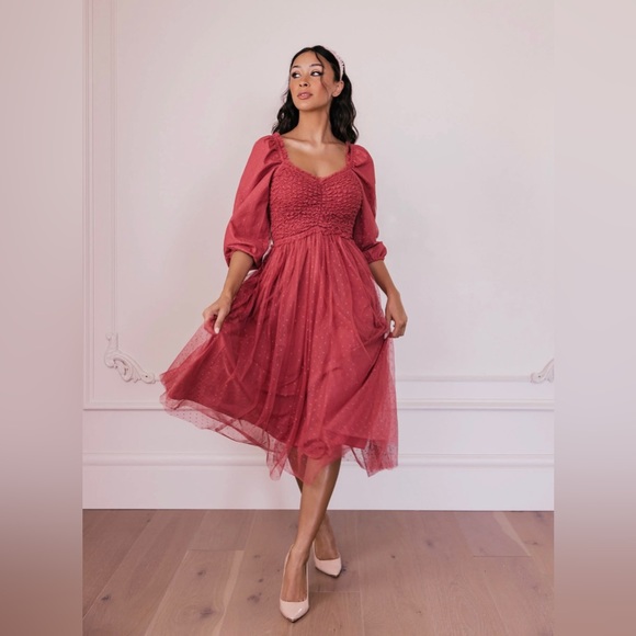 BNWT Love Spell Tulle Dress in Raspberry by JessaKae size 3x - Picture 3 of 6